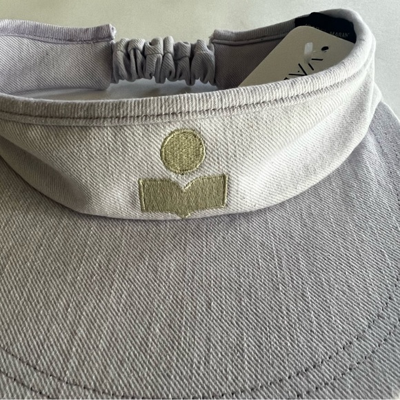NWT Isabel Marant Women’s Tyry Visor Lilac Light Purple Hat Cotton One Size
